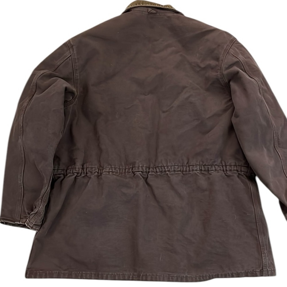 Vintage 90’s Carhartt Blanket Lined Jacket Barn Work Coat Brown CB2582 USA XL - Picture 16 of 16